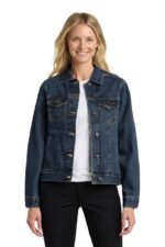 Classic Slim Fit Denim Jacket for Women with Stretch Fabric