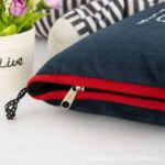 Custom Logo Portable Pillow Blanket for Office and Airplane - Image 2