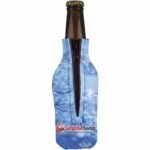 Custom Full Color Zippered Bottle Cooler Cover