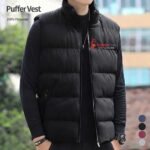Custom Men's Insulated Puffer Vest with Logo - Image 2
