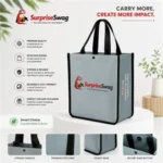 Personalized Mini Laminated Tote with Logo - Image 3