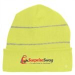 Reflective Knit Cuff Beanie for Night Visibility