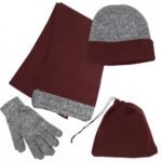Cold Weather Essentials Set: Beanie, Gloves, and Bag