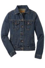 Classic Slim Fit Denim Jacket for Women with Stretch Fabric - Image 3