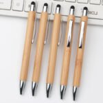 Engraved Bamboo Stylus Pen with Ergonomic Design - Image 5
