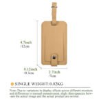 Personalized Leather Bag Tag with Embossed Logo - Image 4