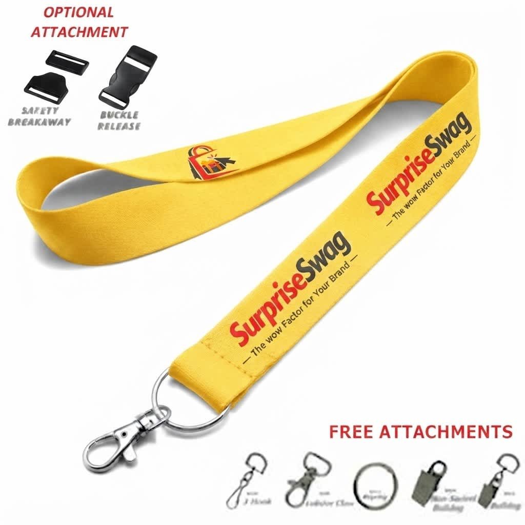 LYF2 Premium 25 Mil Dye-Sublimation Lanyards for Corporate Branding - Image 1
