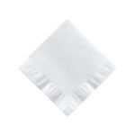 3-Ply Beverage Napkin, 1/4 Fold, White, High-Speed Print - Image 2
