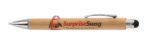 Engraved Bamboo Stylus Pen with Ergonomic Design