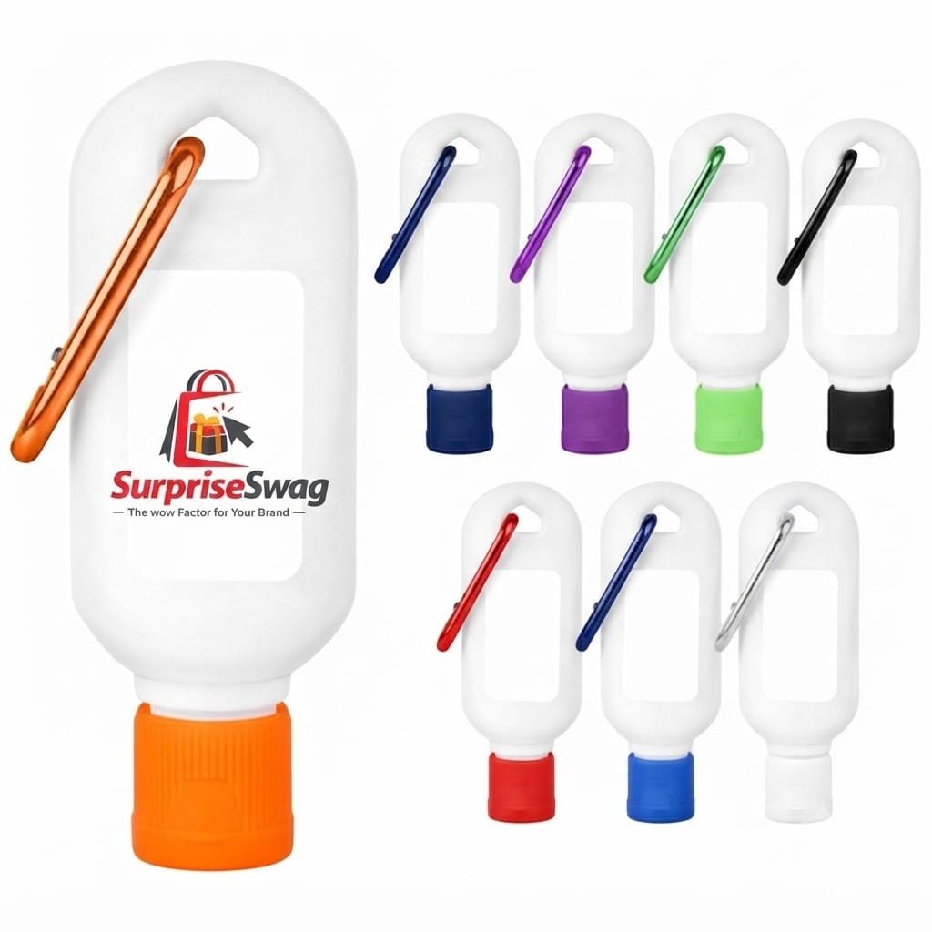 SUNS1F Travel-Ready SPF 30 Sunscreen 1 oz with Carabiner - Image 1