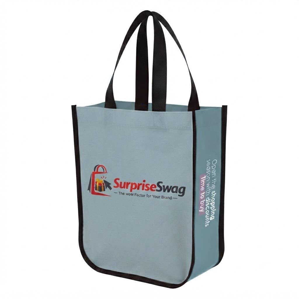 TBTF1 Personalized Mini Laminated Tote with Logo - Image 1