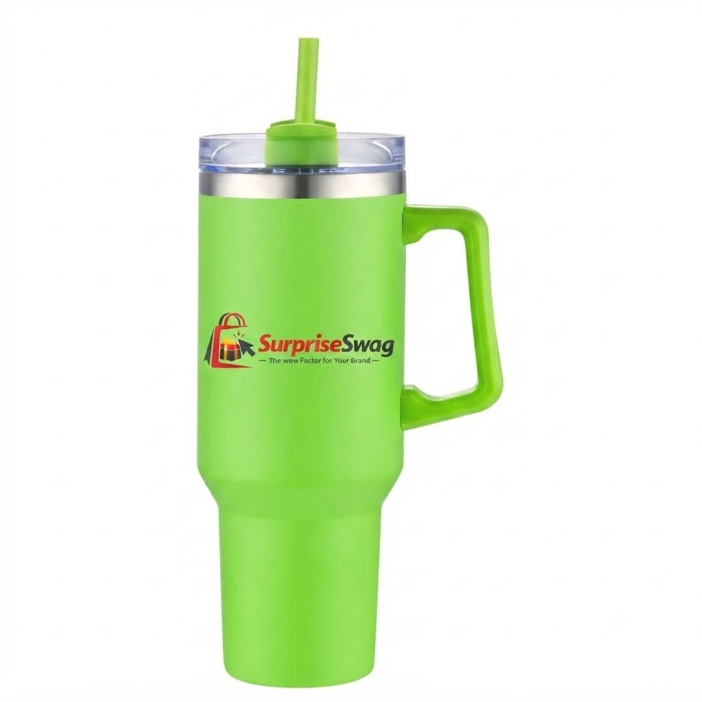 TF2 Custom Engraved 40oz Double Wall Tumbler with Handle - Image 1