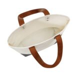 Eco-Chic Vegan Leather Handle Tote - Practical & Stylish - Image 3