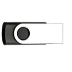 Custom Logo 2GB Metal Swivel USB Drive - Image 3
