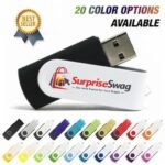 Custom Logo 2GB Metal Swivel USB Drive