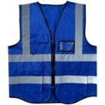 Reflective Safety Vest with Pockets for Industrial Use - Image 2