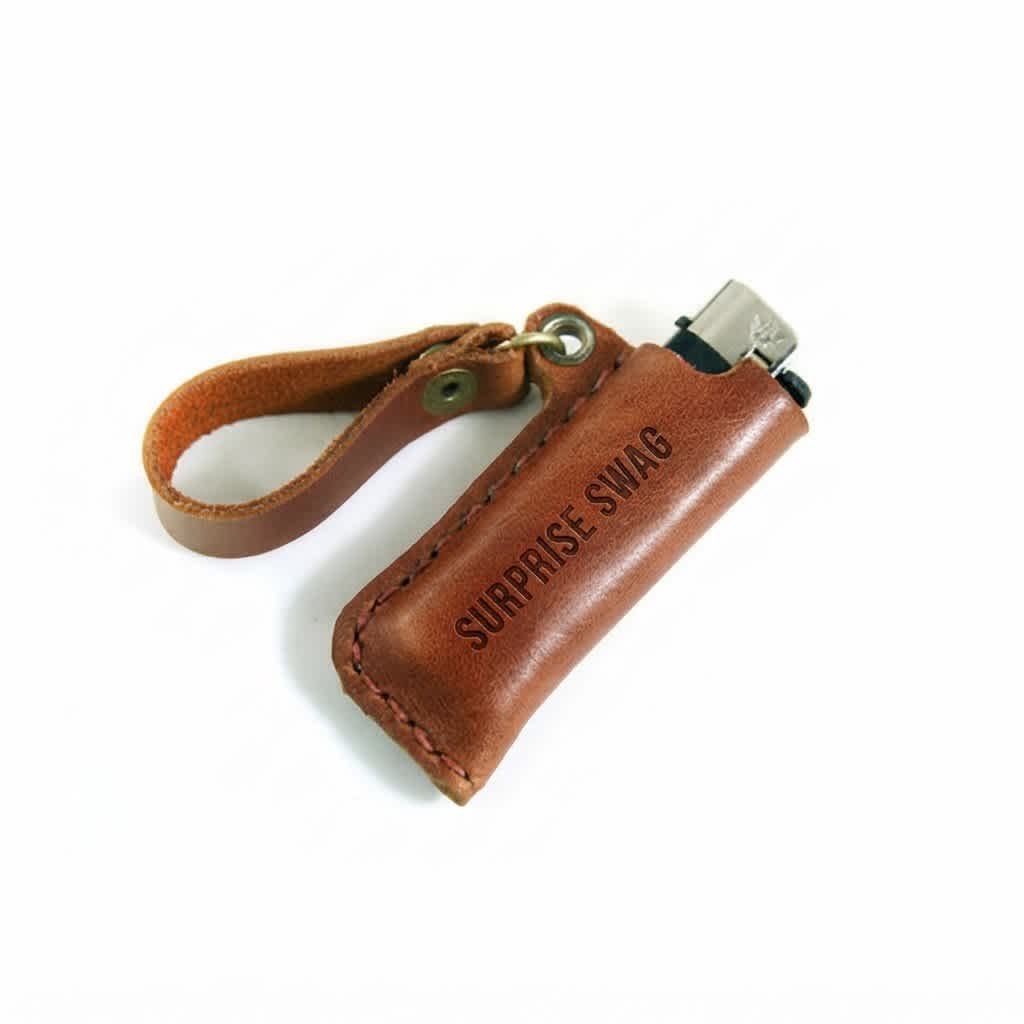 0c2d41d3-b7d0-4e14-9e5e-d9e30630005c Leather Lighter Case with Detachable Hanging Strap - Image 1