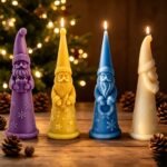 3D Santa Silicone Mold for Candles & Resin Crafts - Image 2