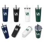 Colma Glass Tumbler with Handle and Straw - Image 3