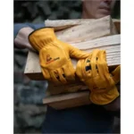 Yellow Cowhide Gloves - Image 3
