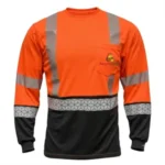 Short Sleeve Black Bottom Front T-Shirt - Image 2