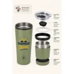 Recycled Stainless Steel Insulated Tumbler - Image 3