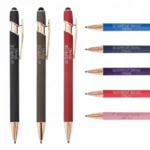 Laser Engraved Metal Stylus Ballpoint Pen for Office