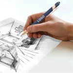 Laser Engraved Metal Stylus Ballpoint Pen for Office - Image 4