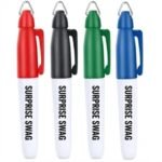 Customizable Mini Permanent Marker with Keychain Cap