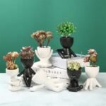 Soothing Mini Ceramic Flower Pot for Wellness - Image 4