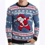 Unisex Christmas Sweater with Snowflake Pattern