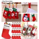 Velvet Christmas Stockings with Embroidered Personalization - Image 3