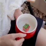 Ceramic Red Christmas Mug with 3D Figurine for Incentives - Image 3