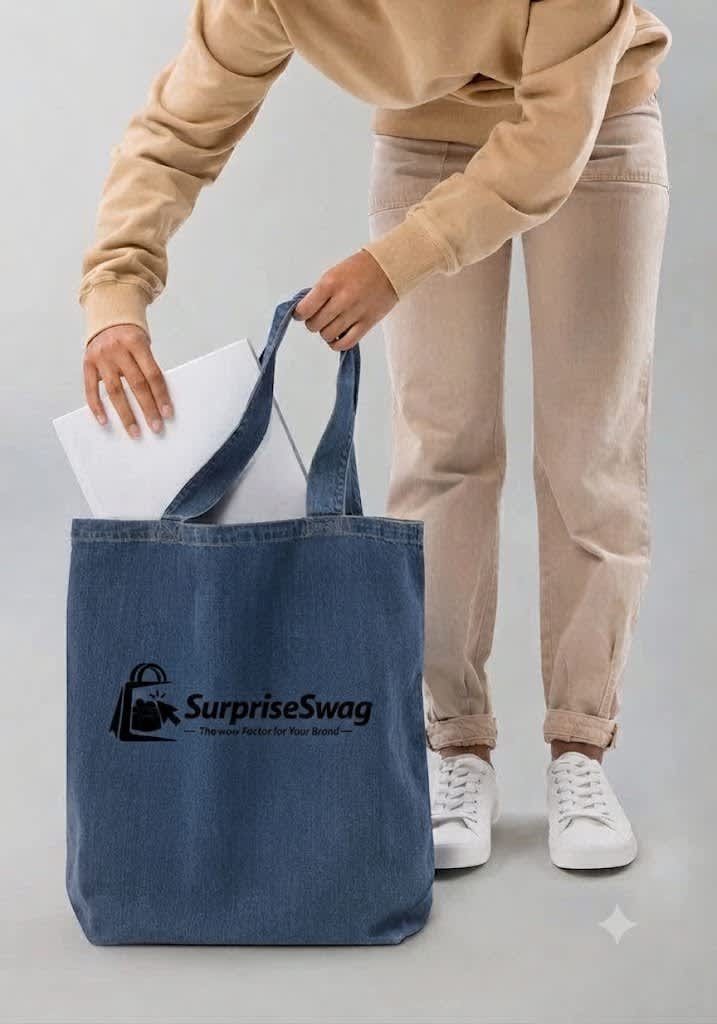 657 Durable Organic Cotton Denim Carryall Tote - Image 1