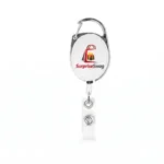 Retractable Badge Holder With Carabiner