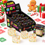 Christmas Ice Cube Maltose Glitter Squishy Square Squeeze