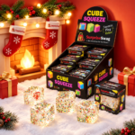 Christmas Ice Cube Maltose Glitter Squishy Square Squeeze - Image 6