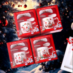 Promotional Gift Ceramic Christmas Mugs With spoon