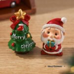 Christmas Desktop Santa & Tree Figurine Set - Image 6