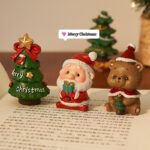 Christmas Desktop Santa & Tree Figurine Set - Image 5