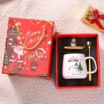 Christmas Ceramic Mug Gift Set with Spoon & Lid - Image 4