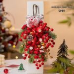 Christmas Jingle Bell Velvet Bow Ornament - Image 6