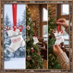 Custom Printed Cast Silver Stocking Ornament - Image 2