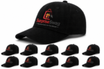 Classic Black Cotton Baseball Cap