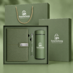 3-piece sage green corporate gift set - Image 2