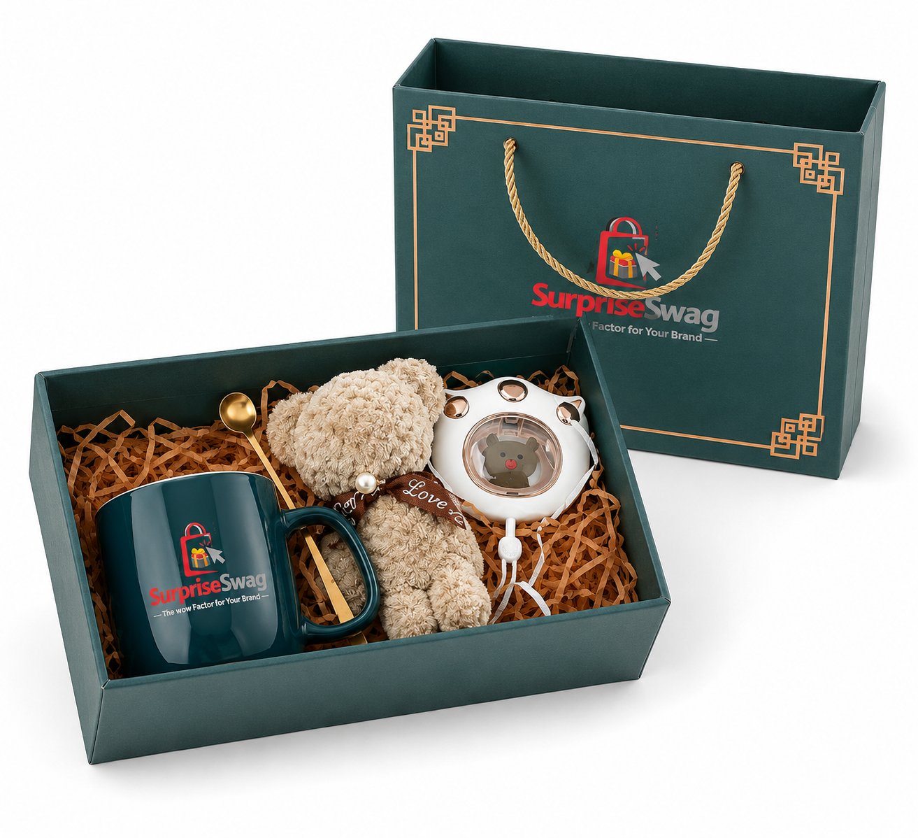 GIFT SET 1 ceramic mug gift set with plush teddy bear - Image 1