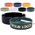 Customized Durable Plastic Heatproof Ashtrays with 3 Grooves - Image 2
