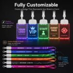 Custom LED Acrylic ID Badge for Staff Events and Access - Image 3