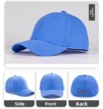 Laser Cut Waterproof Sports Gorras Trucker Hat Streetwear - Image 2