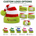 Wholesale Custom Santa Hat Soft Plush Christmas - Image 2